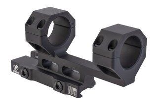 Hard anodized black quick-detach scope mount.
